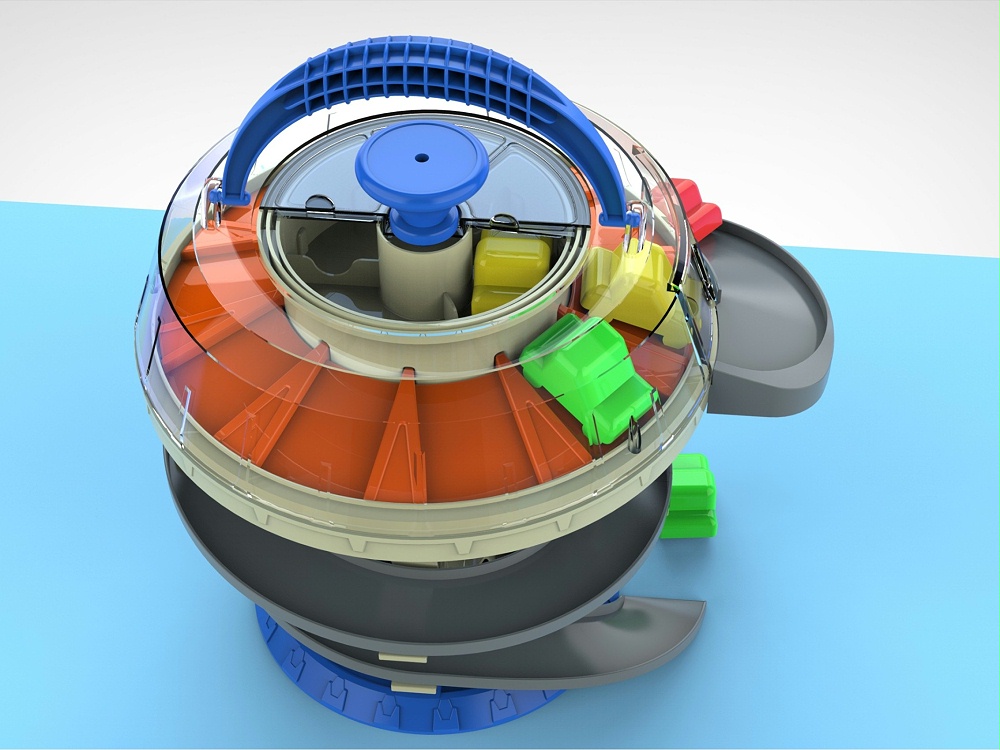 儿童旋转停车场玩具设计